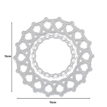 Stanzenshop.de Motivschablone Stanzschablone: Ringe mit Muster in drei Größen