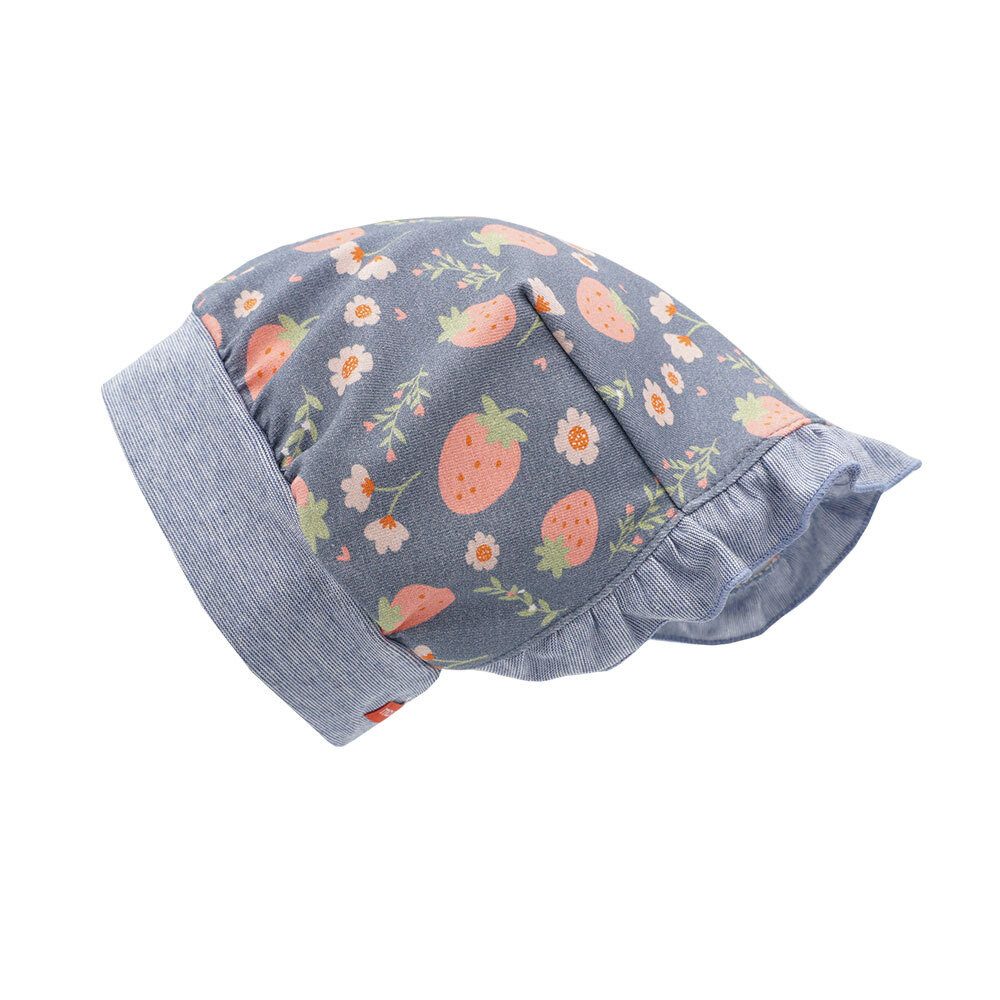 MAXIMO Kopftuch MINI GIRL-Kopftuch,Rüsche Jersey bedruckt, UV 50, (1-St)