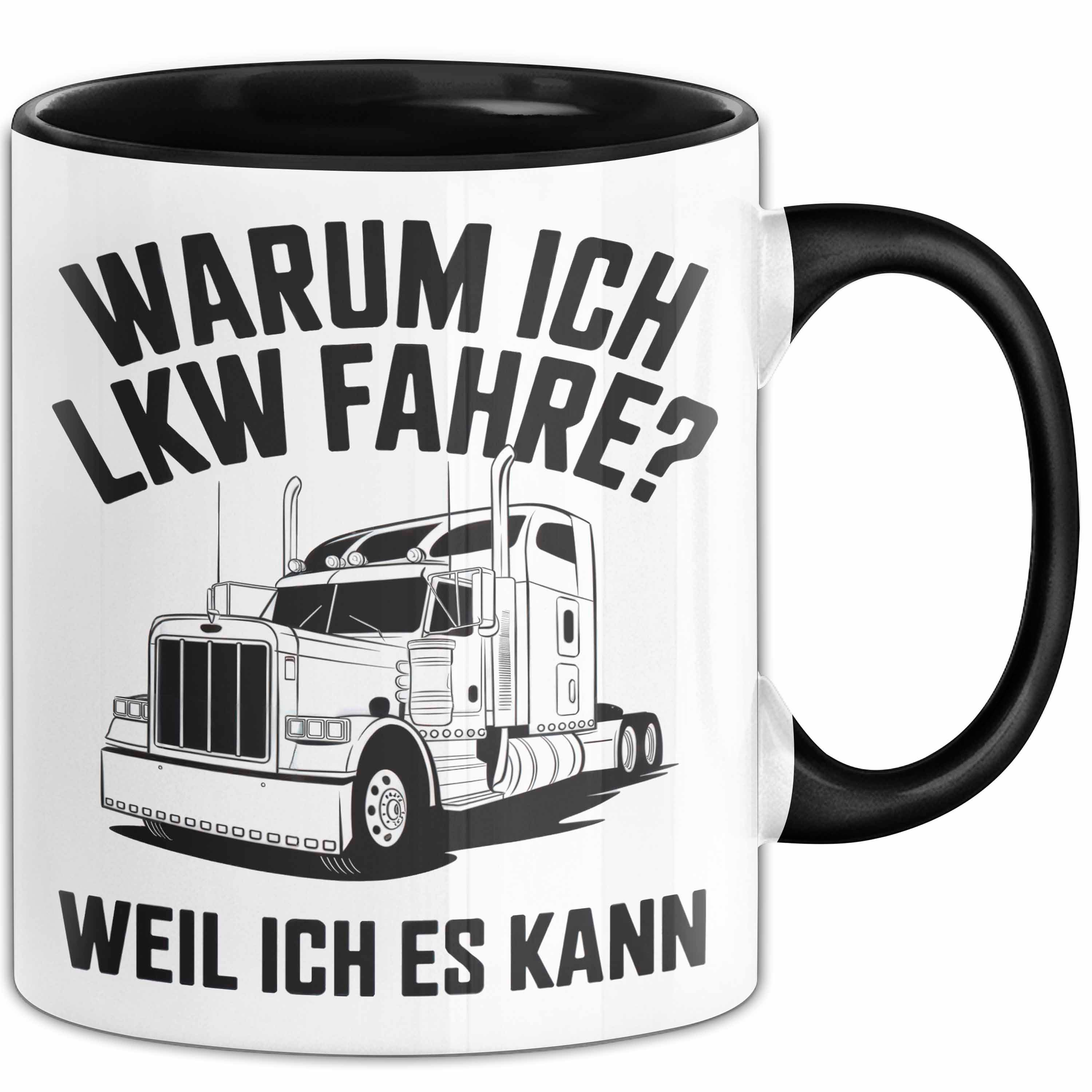 Trendation Tasse Lkw Fahrer Trucker Tasse Geschenk Lustige Geschenkidee Spruch Warum