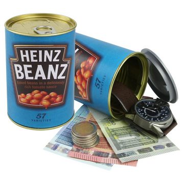 PlasticFantastic Tresor Dosensafe, Geldversteck im Design einer Heinz Beanz Dose, 11 x 7,5 cm