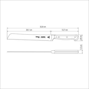 Tramontina Brotmesser CENTURY 20 cm, Sub Zero, Chrom-Molybdän-Stahl, rostfrei