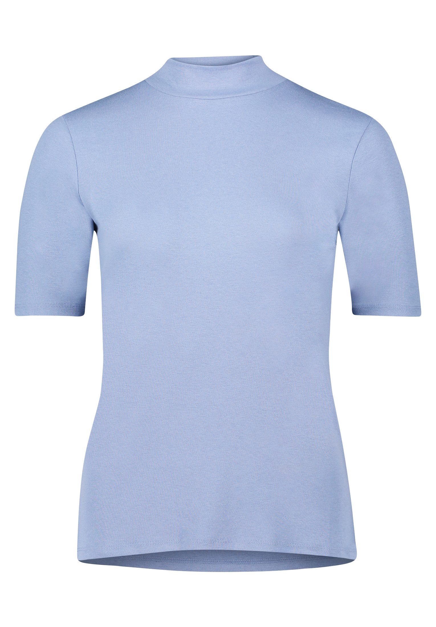 Cartoon Kurzarmshirt Damen Basic Shirt mit Kragen (1-tlg) Material