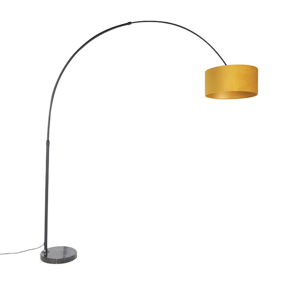 Qazqa Stehlampe Xxl, ohne Leuchtmittel, E27, Gelb, Modern, Stahl, 1-flammig