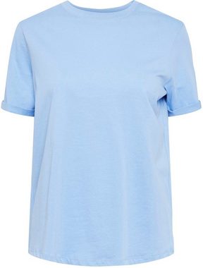 pieces Rundhalsshirt PCRIA SS FOLD UP SOLID TEE NOOS BC
