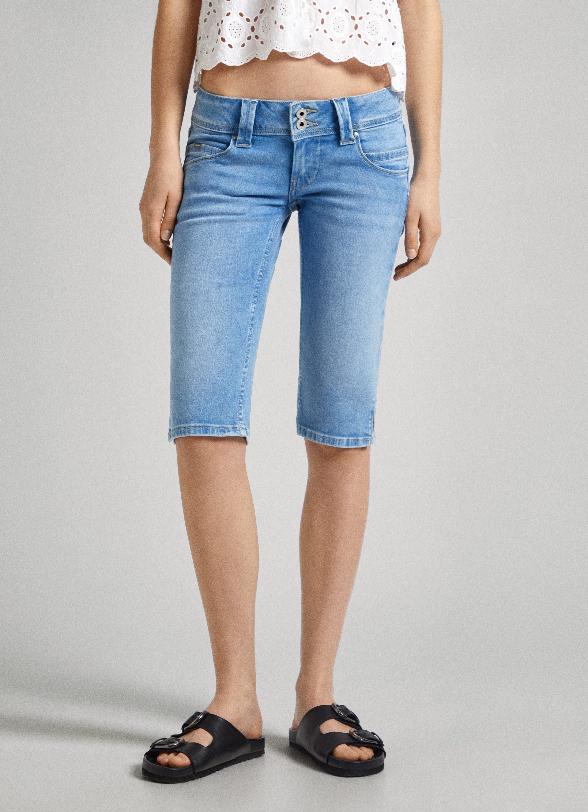 Pepe Jeans Slim-fit-Jeans Shorts SLIM CROP LW