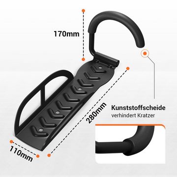 Optio Cylce Fahrradhalter Fahrrad Wandhalterung, Wandhalterung Fahrrad für Wohnung, Garage (2-tlg)