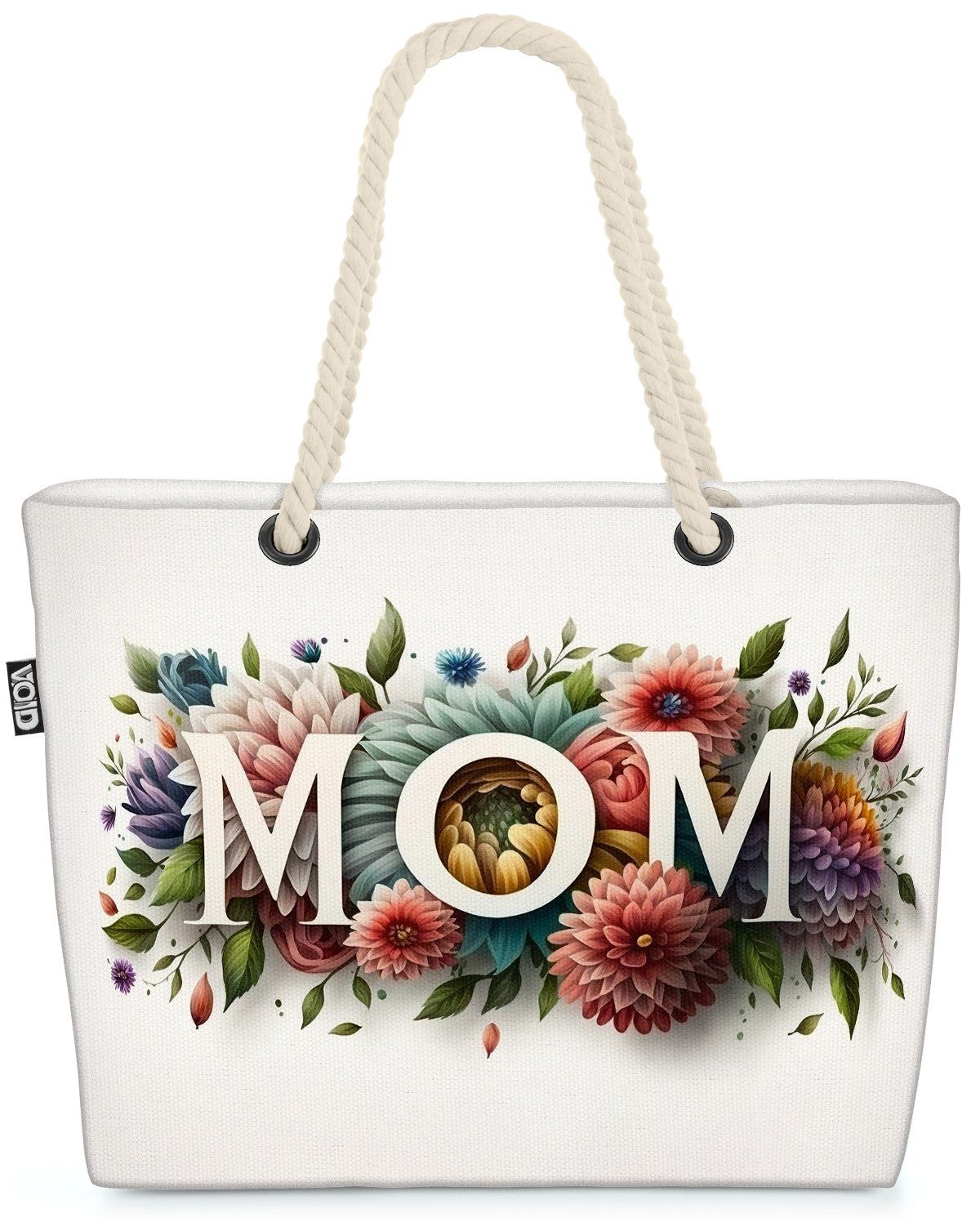 VOID Strandtasche (1-tlg), Muttertag Mama Blumen Liebe muttertag feiern abbildung mütter karte m