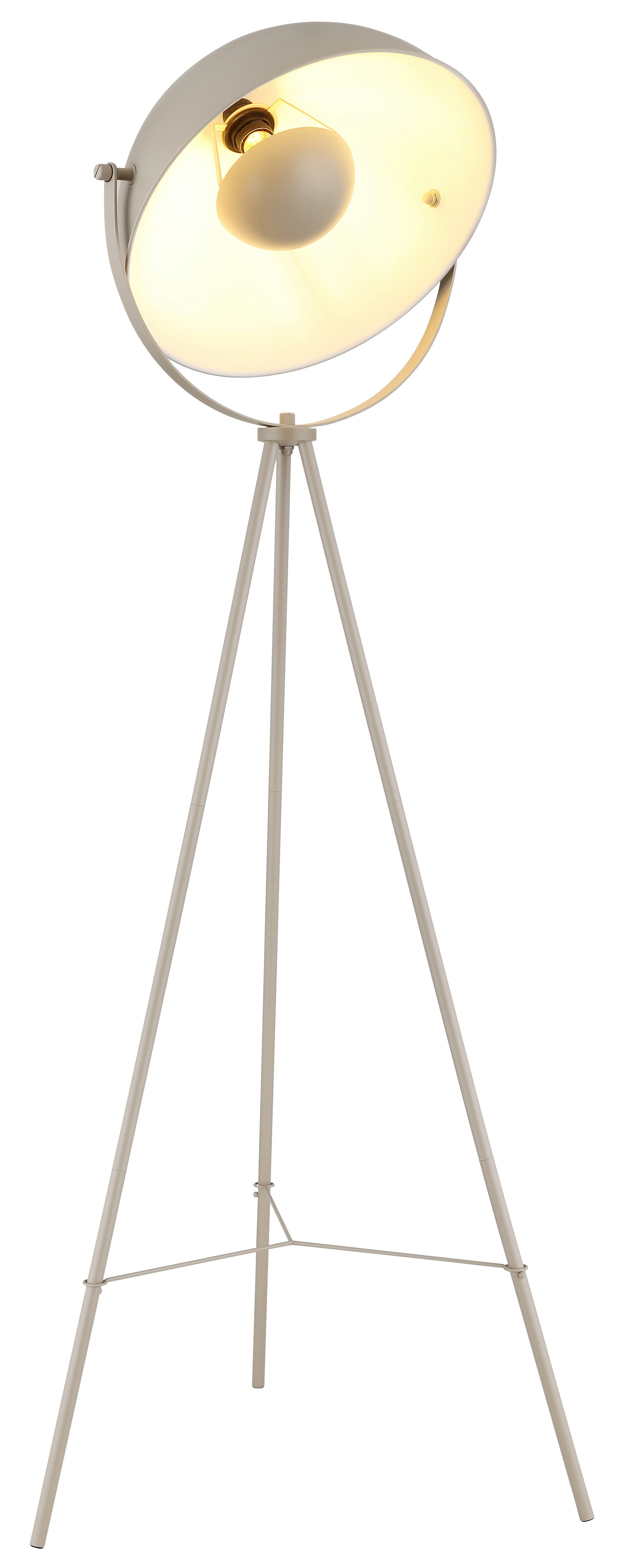OTTO home Stehlampe Totte - Stehleuchte mit Dreibein, beige o schwarz, Wohnzimmer, Flur, Ein-/Ausschalter, ohne Leuchtmittel, E27, indirektes Licht, standfest,  – Bild 4 von 5