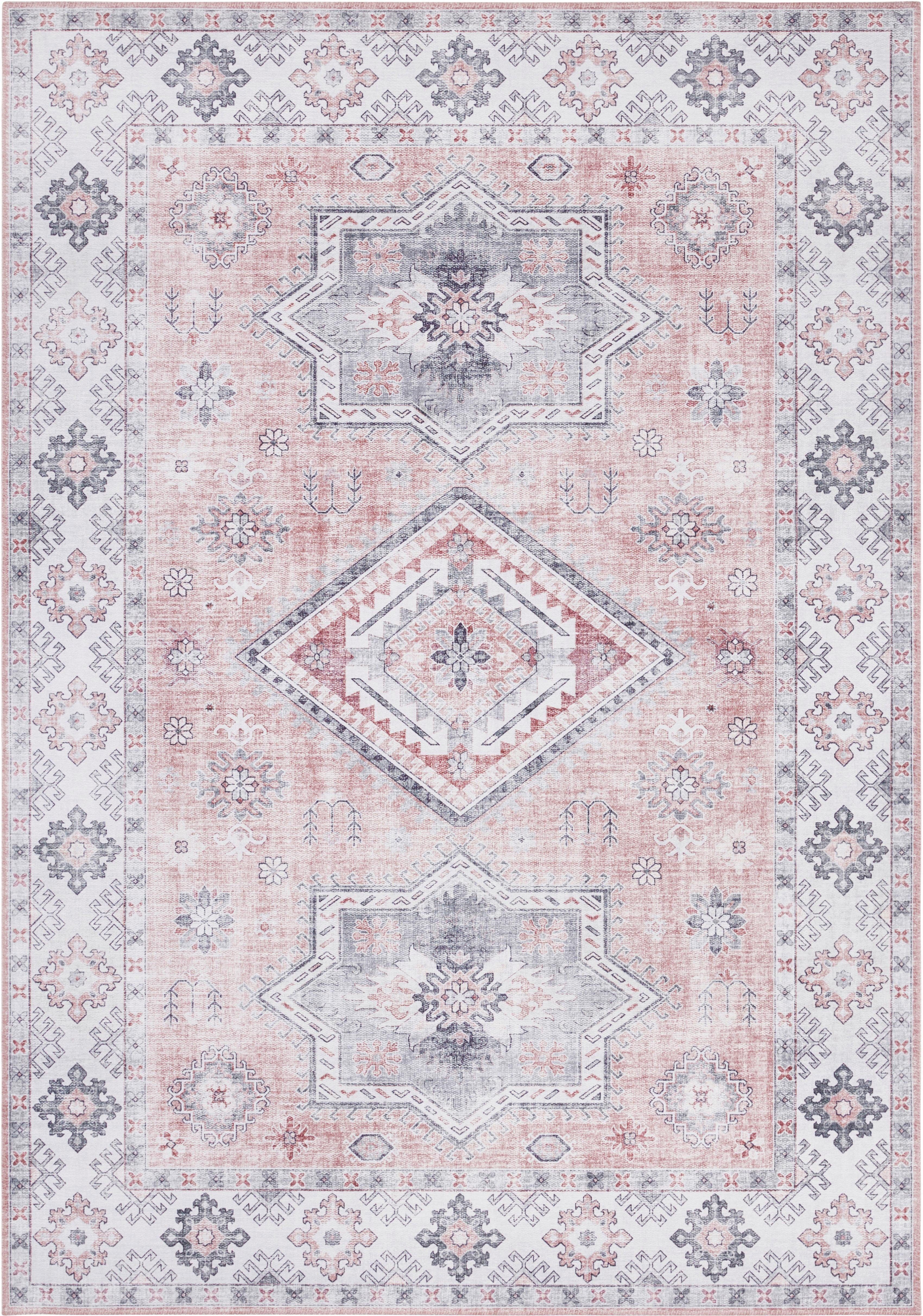 Teppich Gratia, NOURISTAN, rechteckig, Höhe: 5 mm, Orientalisch, Vintage, Flachgewebe Teppich,Wohnzimmer, Schlafzimmer