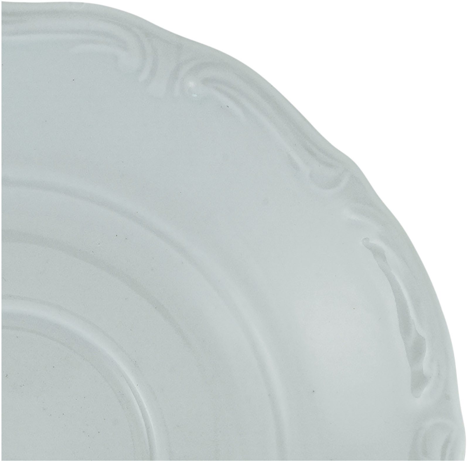 CreaTable Kombiservice Geschirr-Set Maria Theresia (30-tlg), 6 Personen, Porzellan, Service, weiß, klassische, traditionelle Form, 30 Teile für 6 Personen