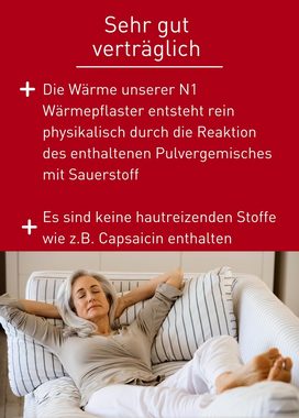 N1 Healthcare Wärmepflaster für Schulter & Nacken (4 St), 8 Stunden wohltuende Wärme