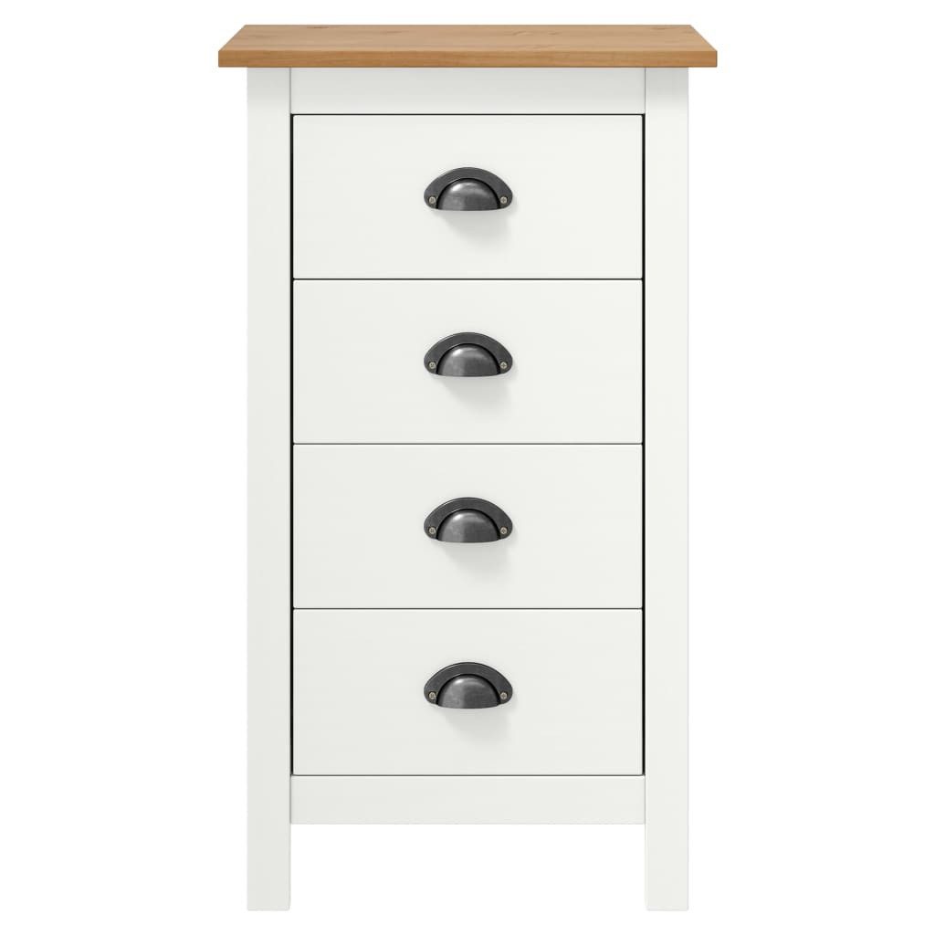 Sideboard Hill Range Weiß 46ã35ã80 Cm Massivholz Kiefer günstig online kaufen