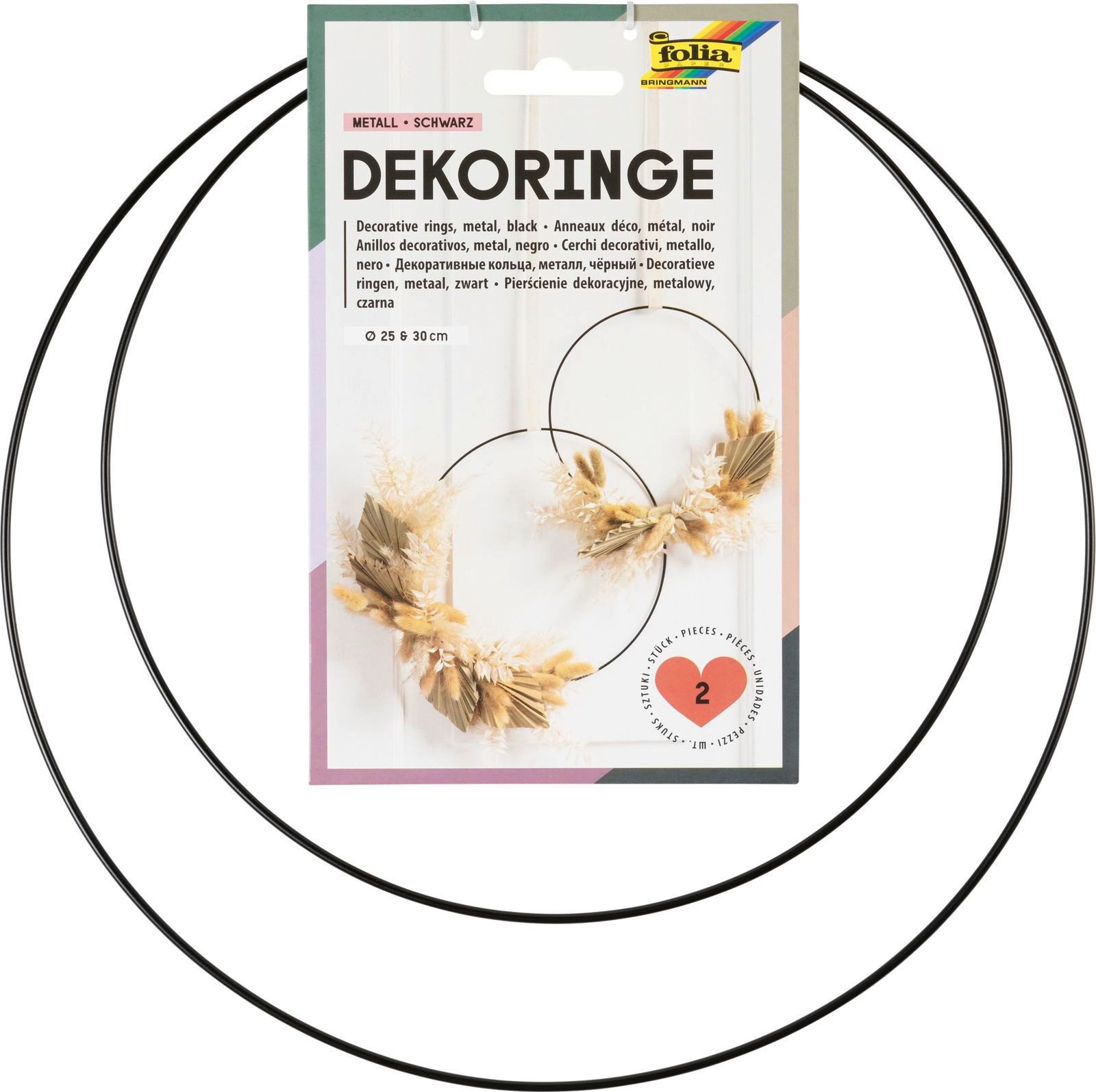 Folia Max Bringmann KG Dekoobjekt Dekoring-Set (2tlg)