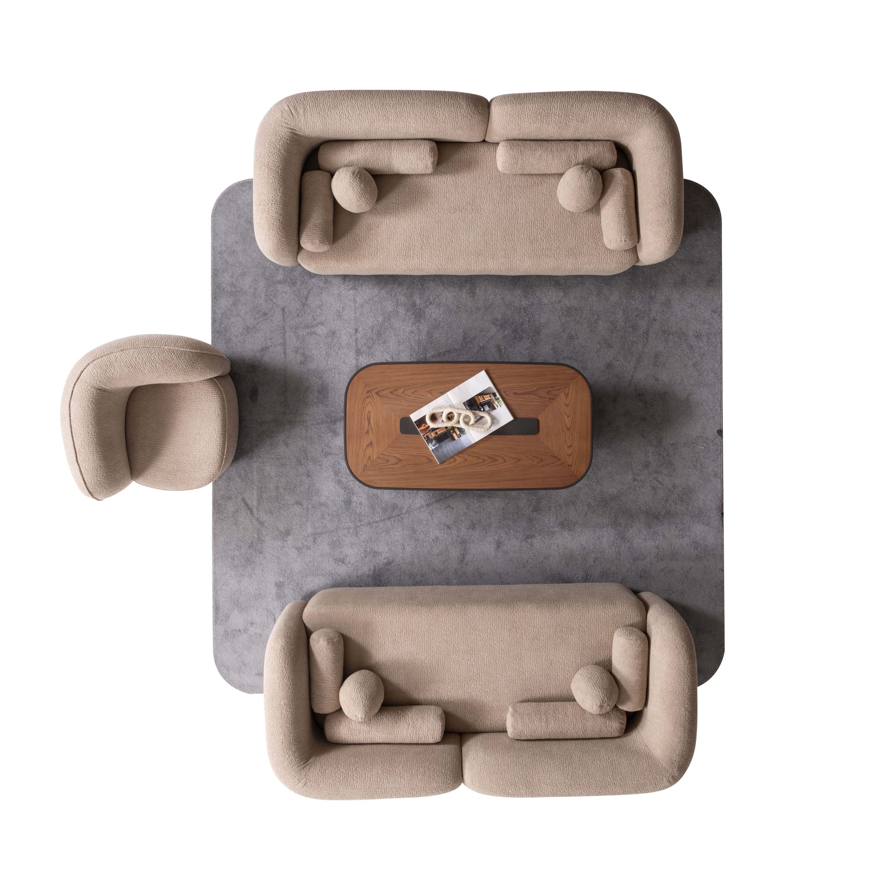 Özberk Sofa Luna, Spar-Set, Sofagarnitur Luna 3-3-1 mit 12 Kissen günstig online kaufen