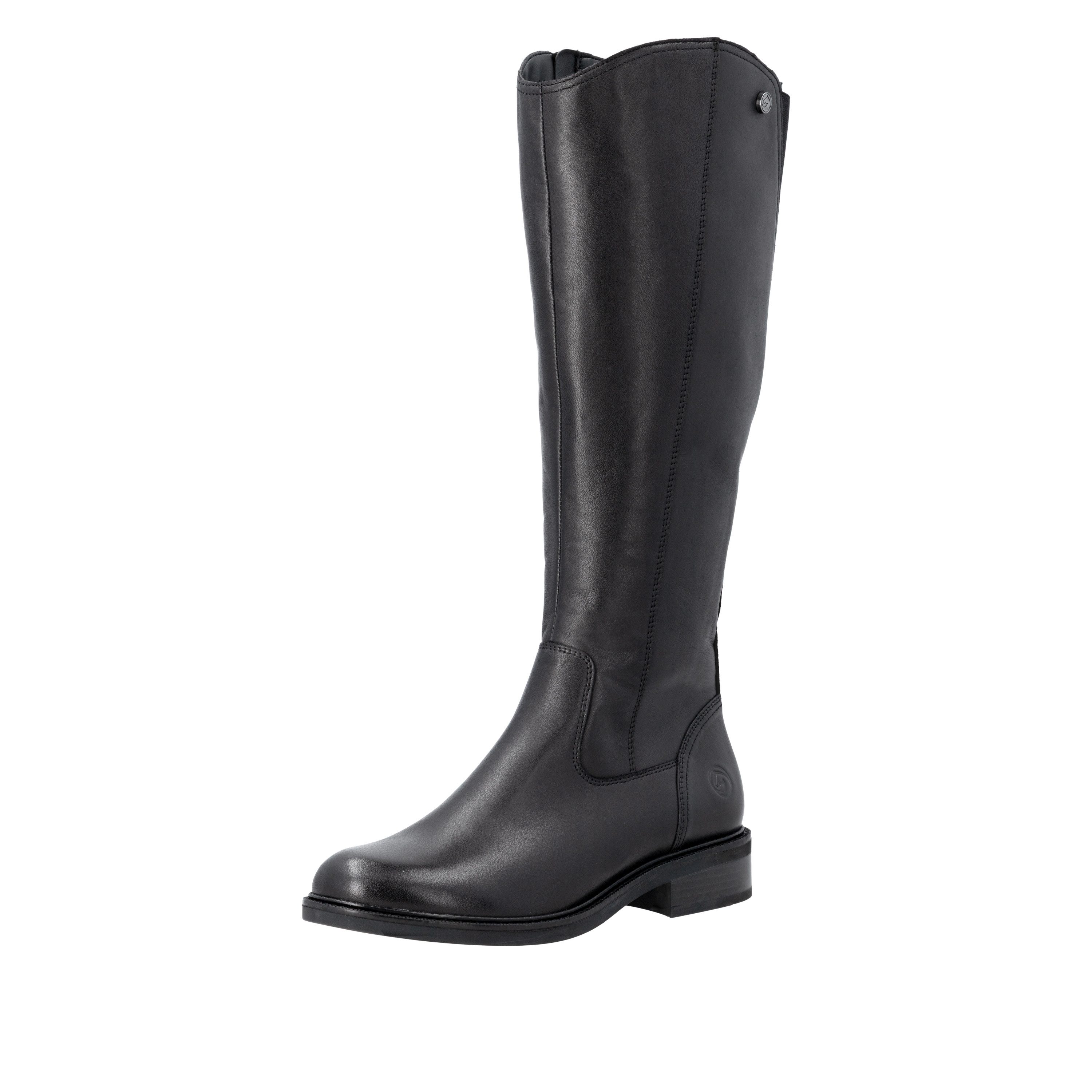 Remonte Stiefel, Blockabsatz, Langschaftsstiefel in klassischem Reiterlook