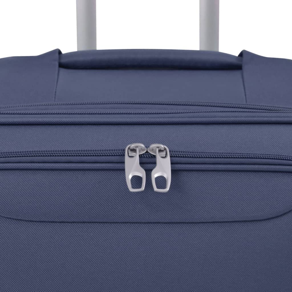 DOTMALL Trolleyset Weichgepäck Kofferset blau Design praktischen Trolley-Set 3-tlg. Trolleys
