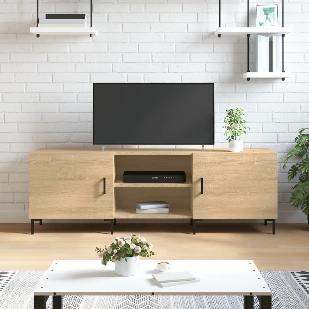 TV-Schrank Sonoma-Eiche 150x30x50 cm furnicato Holzwerkstoff
