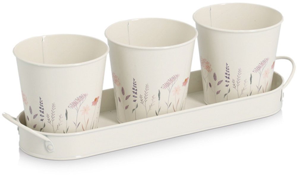 Zeller Present Kräutertopf Pflanztopf-Set (Set, 4 St), 3 Töpfe & passendes günstig online kaufen