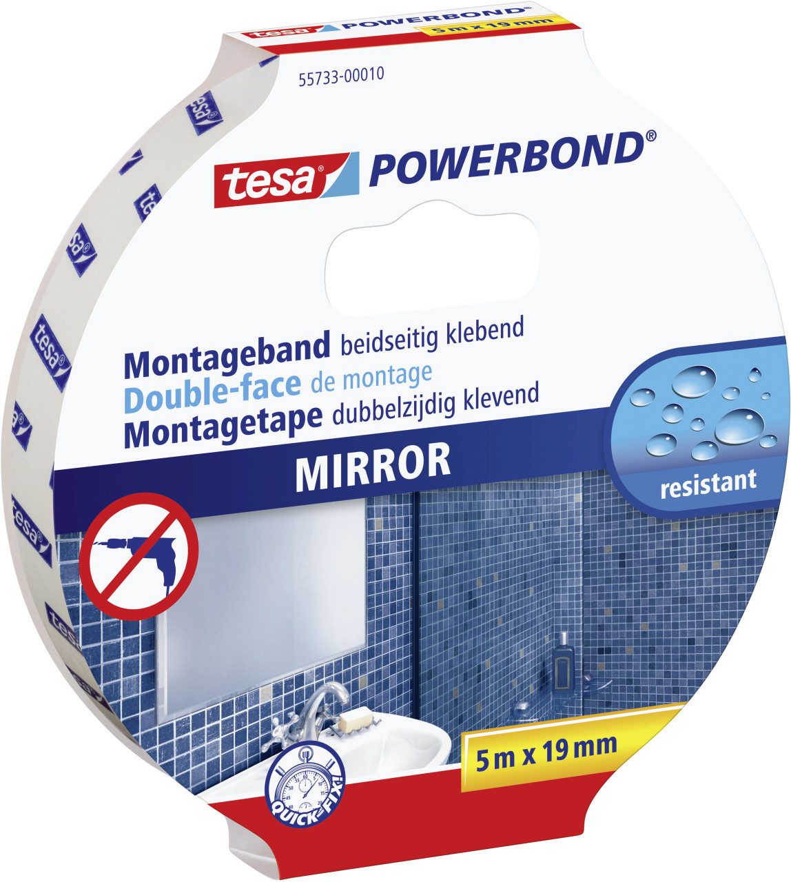 tesa Montageband tesa Montageband Spiegel 5 m x 19 mm, doppelseitig – Bild 2 von 5