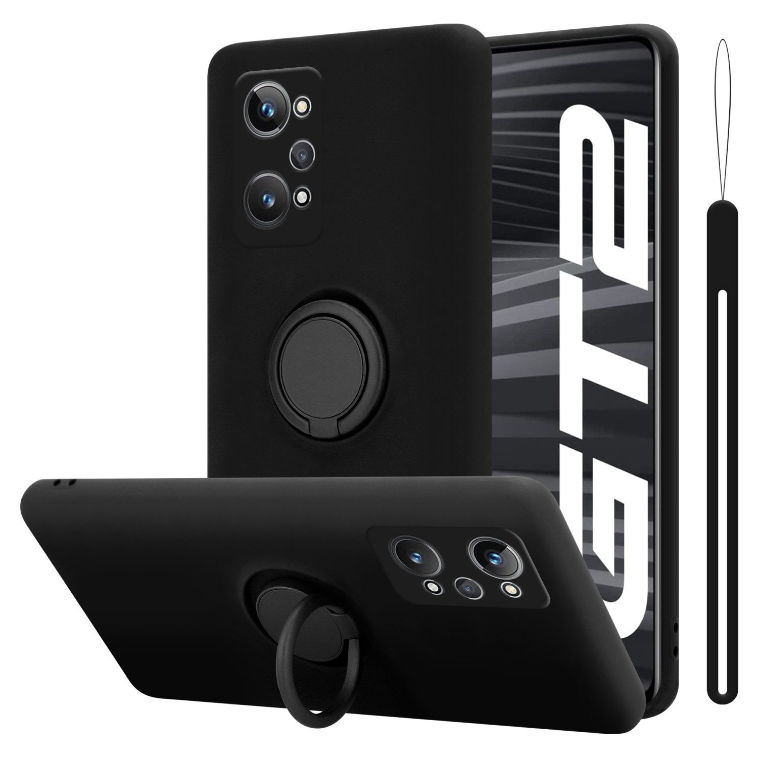 Cadorabo Handyhülle für Realme GT 2 / GT Neo 2 / GT Neo 3T Hülle Realme GT 2 / GT Neo 2, Robustes Hard Case - Handy Schutzhülle - Hülle - Back Cover Bumper