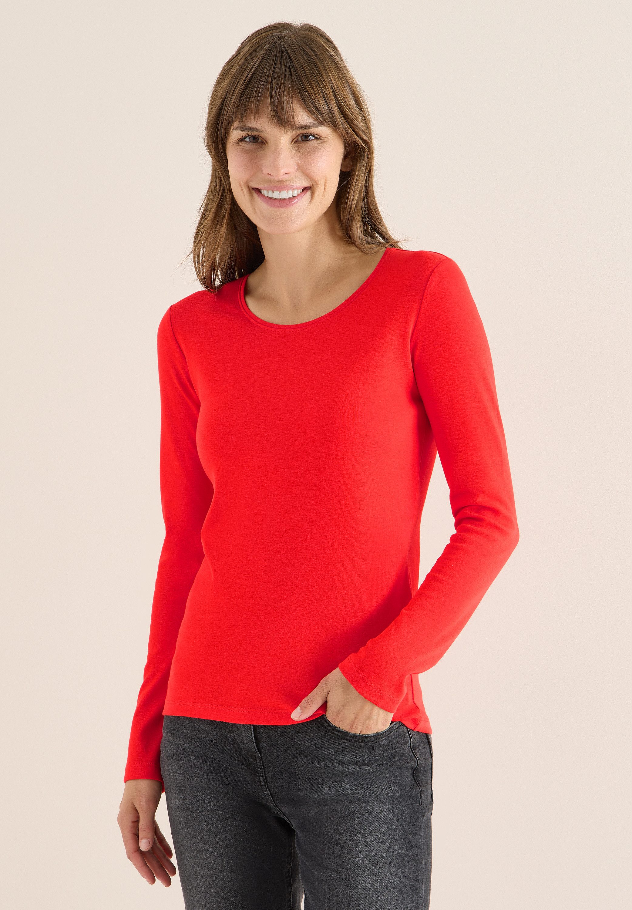 CECIL Langarmshirt Basic