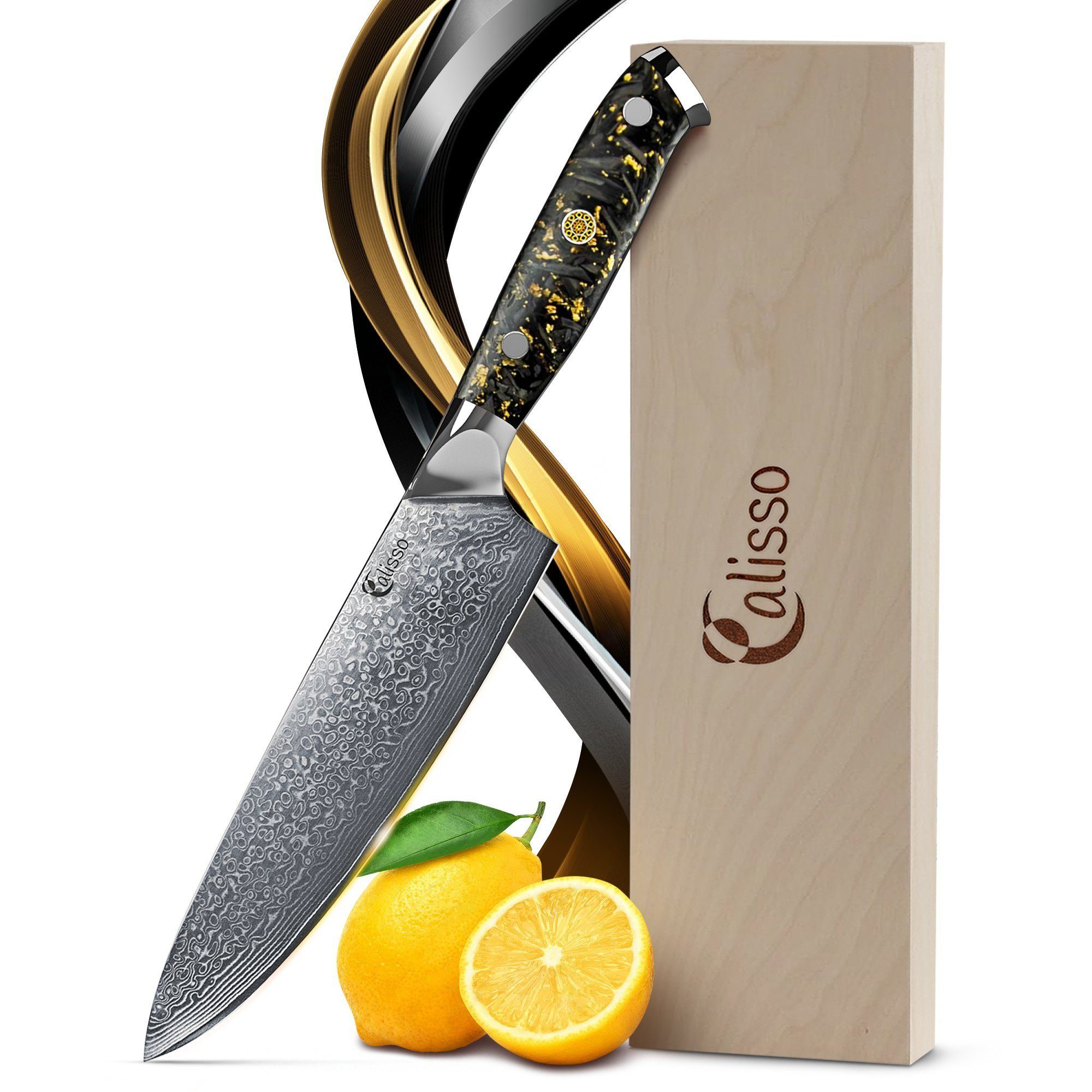 Calisso Kochmesser Küchenmesser Gold & Ash Line Chefmesser
