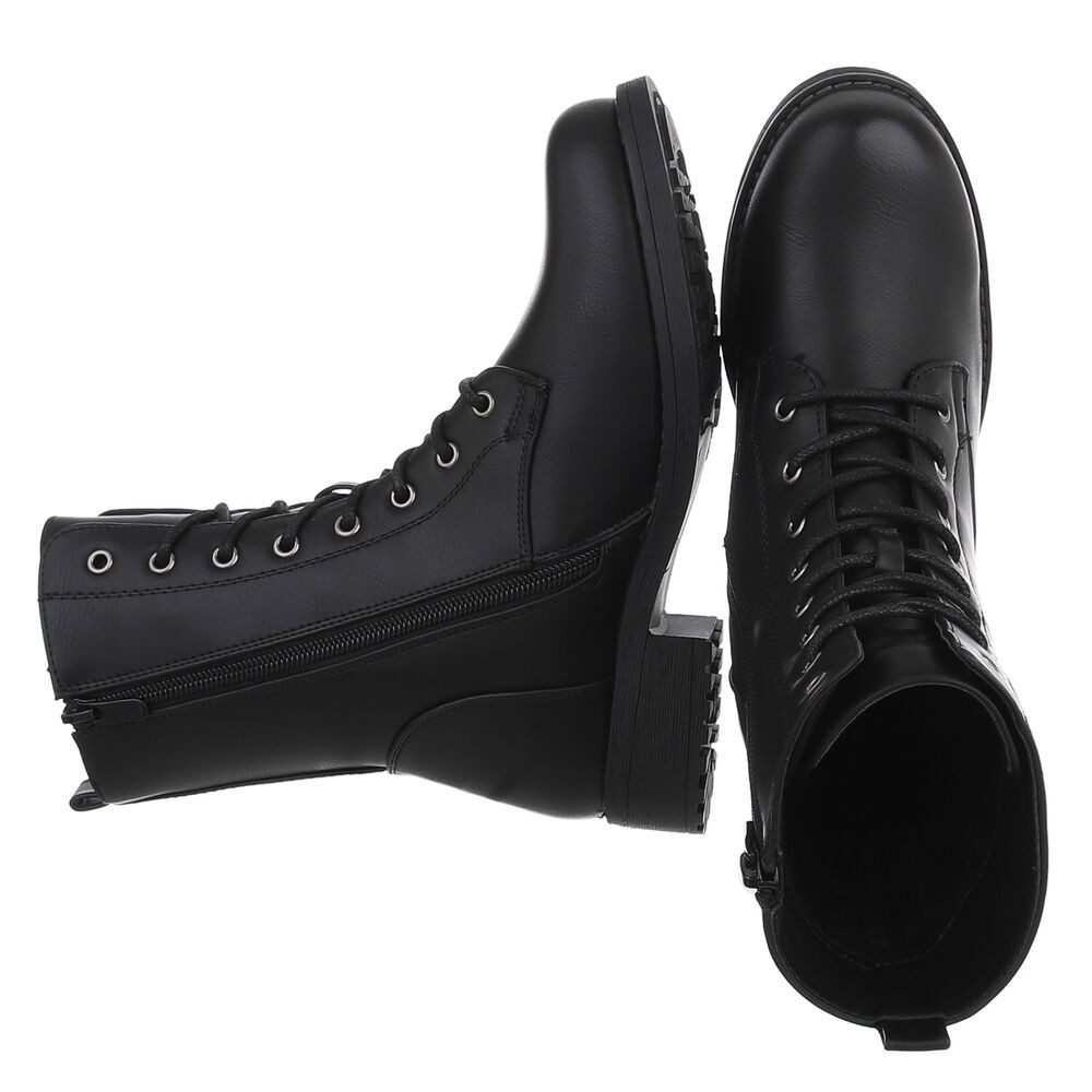 Ital-Design Damen Schnürstiefel für Alltag und Freizeit Stiefelette (906489 günstig online kaufen