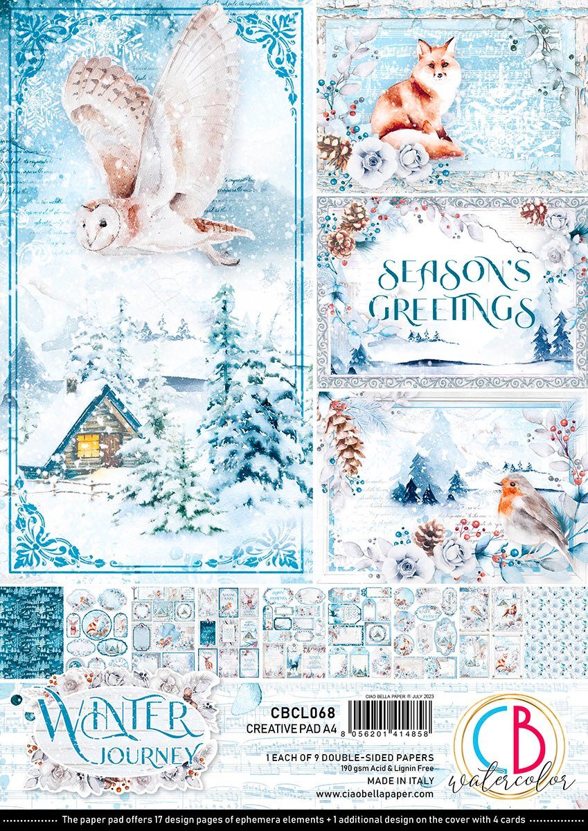 Motivpapier Winter Journey