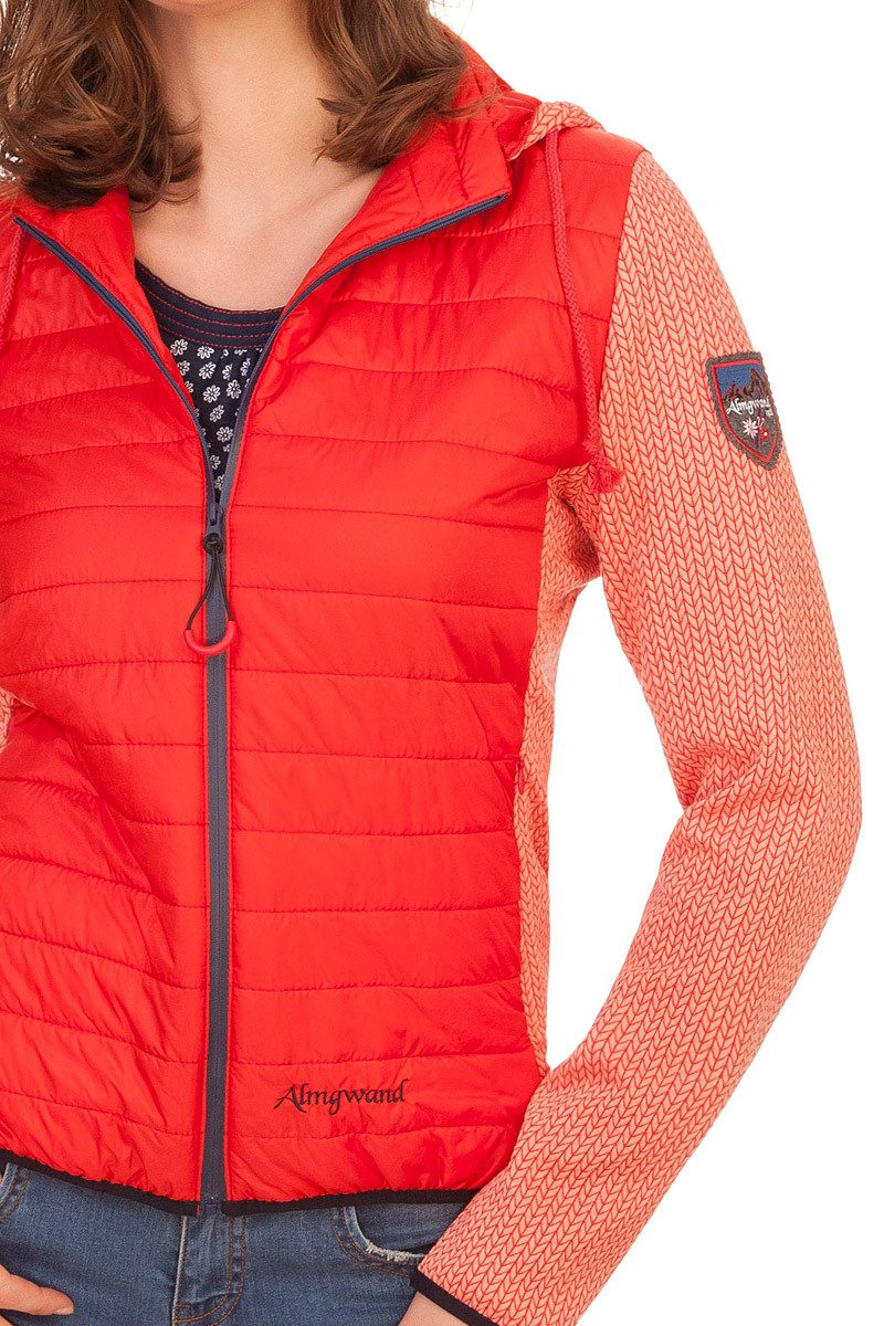 Almgwand Outdoorjacke Trachtenjacke Damen - HASELSTEIN - rot