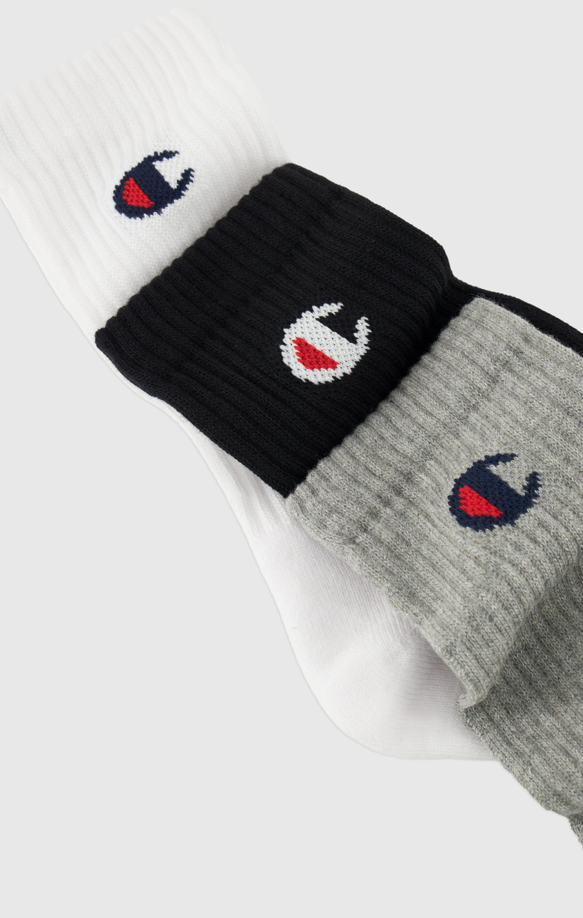 Champion Tennissocken (Packung, 6-Paar) 6er-Pack, sportliche Tennissocken, mit Logoschriftzügen, aus Baumwolle
