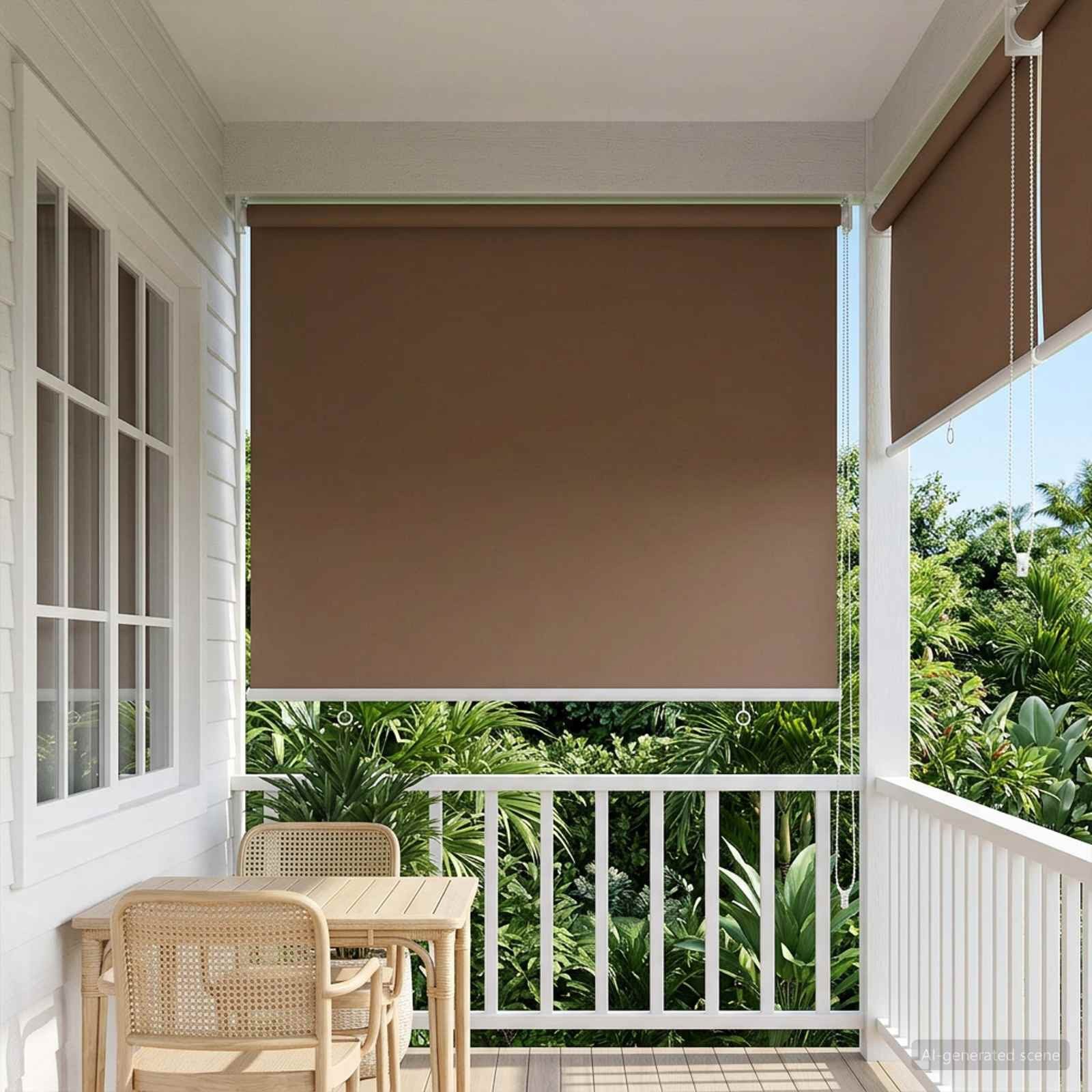 Rollo Außen-Rollos mit UV-Schutz Taupe 65 x 230 cm (B x H) Polyester, vidaXL