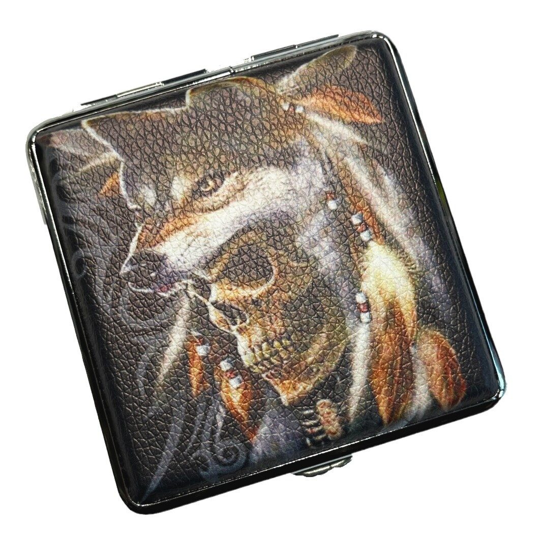 Westernlifestyle Aufbewahrungsbox Zigarettenetui Wolf Adler günstig online kaufen