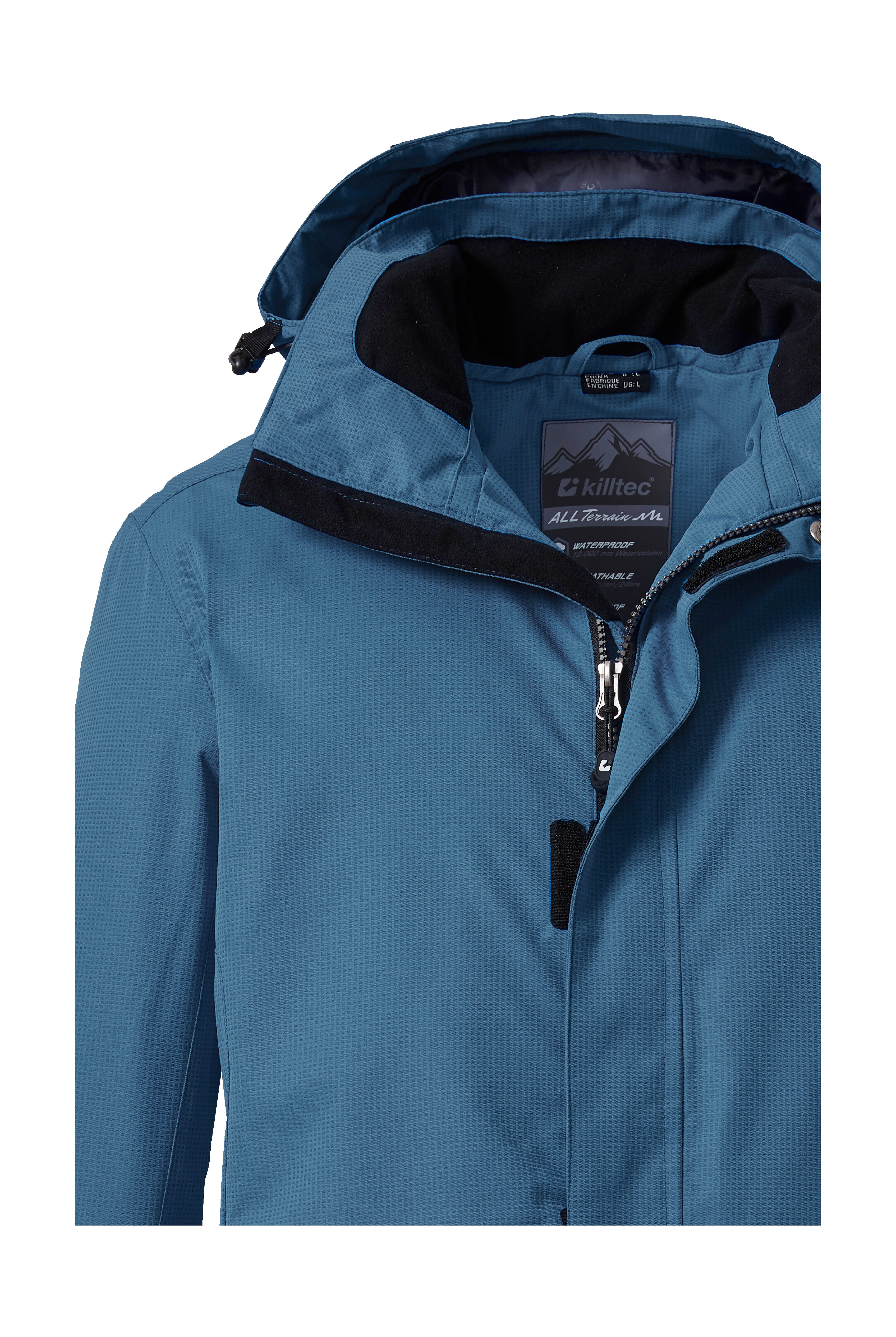 Killtec Outdoorjacke KOS 1 MN JCKT Wind- und wasserdichte Herrenjacke, atmungsaktiv, abnehmbare Kapuze