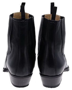 FB Fashion Boots BU1008 Schwarz Stiefelette Rahmengenähte Cowboystiefelette