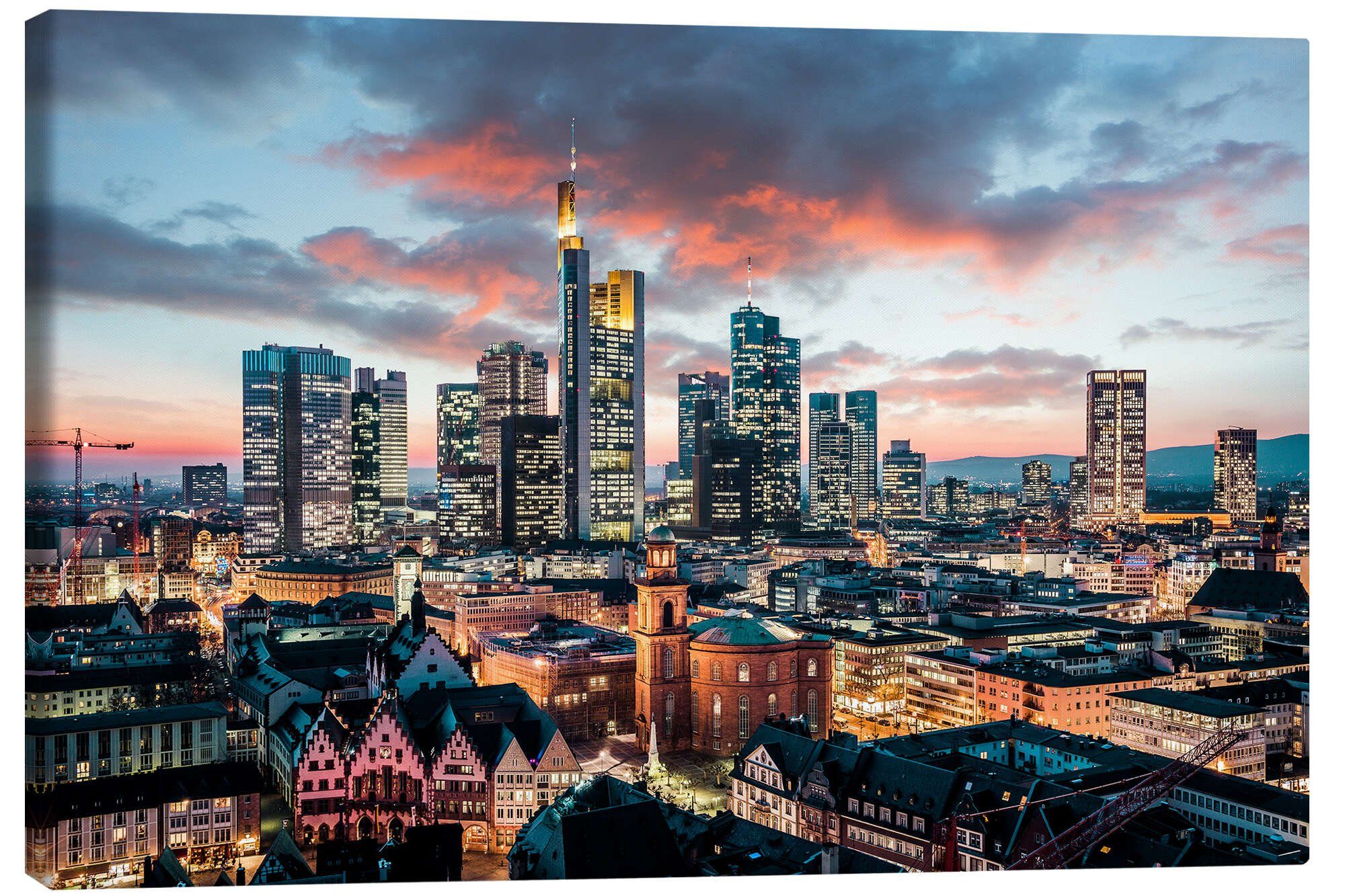 Posterlounge Wandbild Frankfurt Skyline, euregiophoto, erhältlich als Poste günstig online kaufen