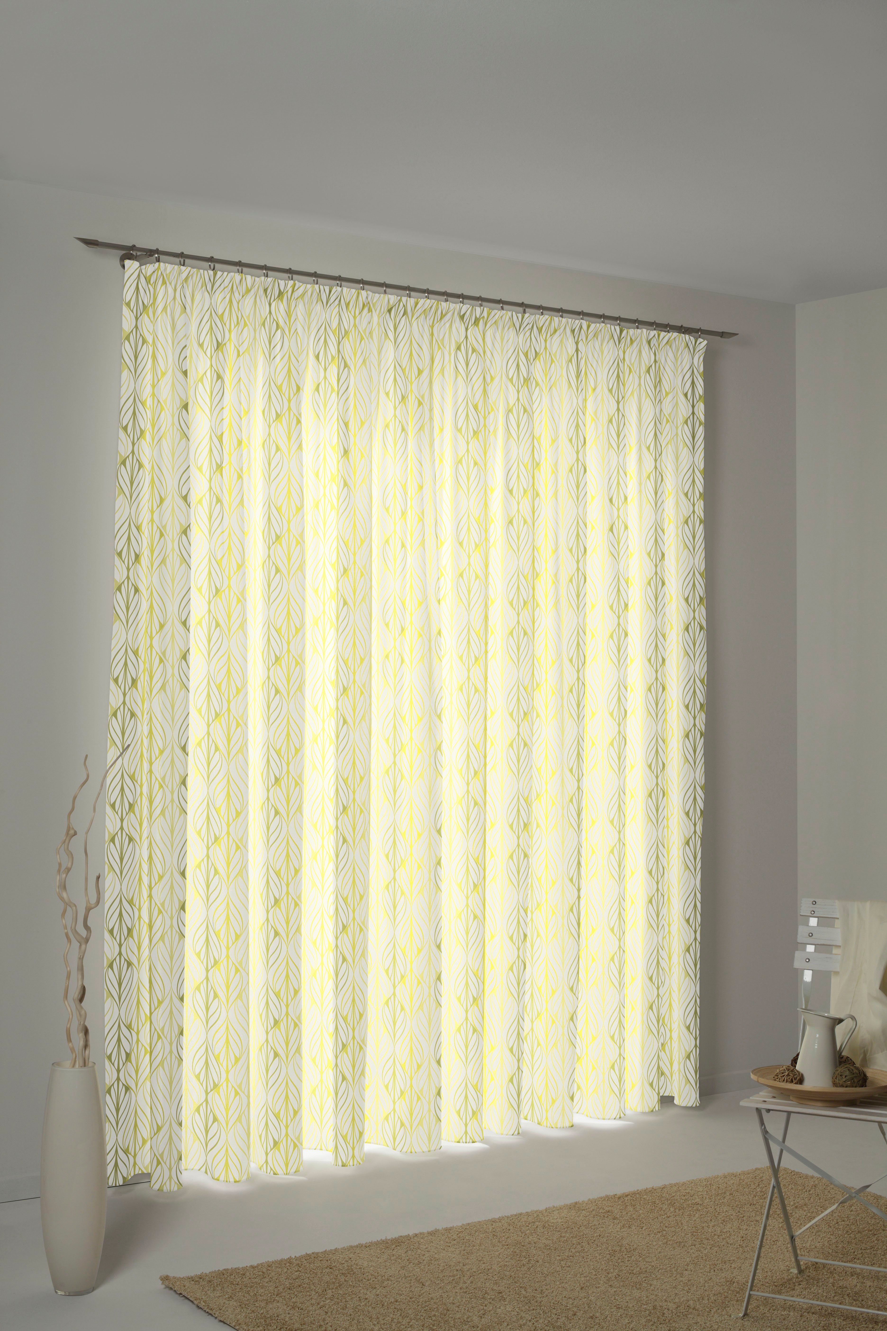 Adam Vorhang Wave (1 St), Kräuselband, blickdicht, Jacquard, aus Leinen und Bio-Baumwolle