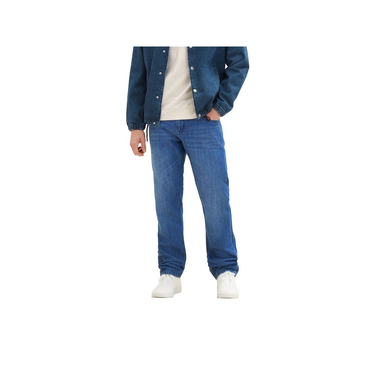 TOM TAILOR Straight-Jeans regular hell-blau (1-tlg) fit