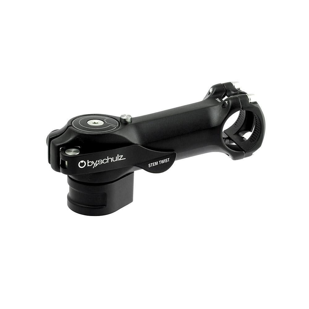 by.schulz Fahrradlenker by,schulz Vorbau Twist SDS 75 mm schwarz - verdrehbarer Ahead-Vorbau