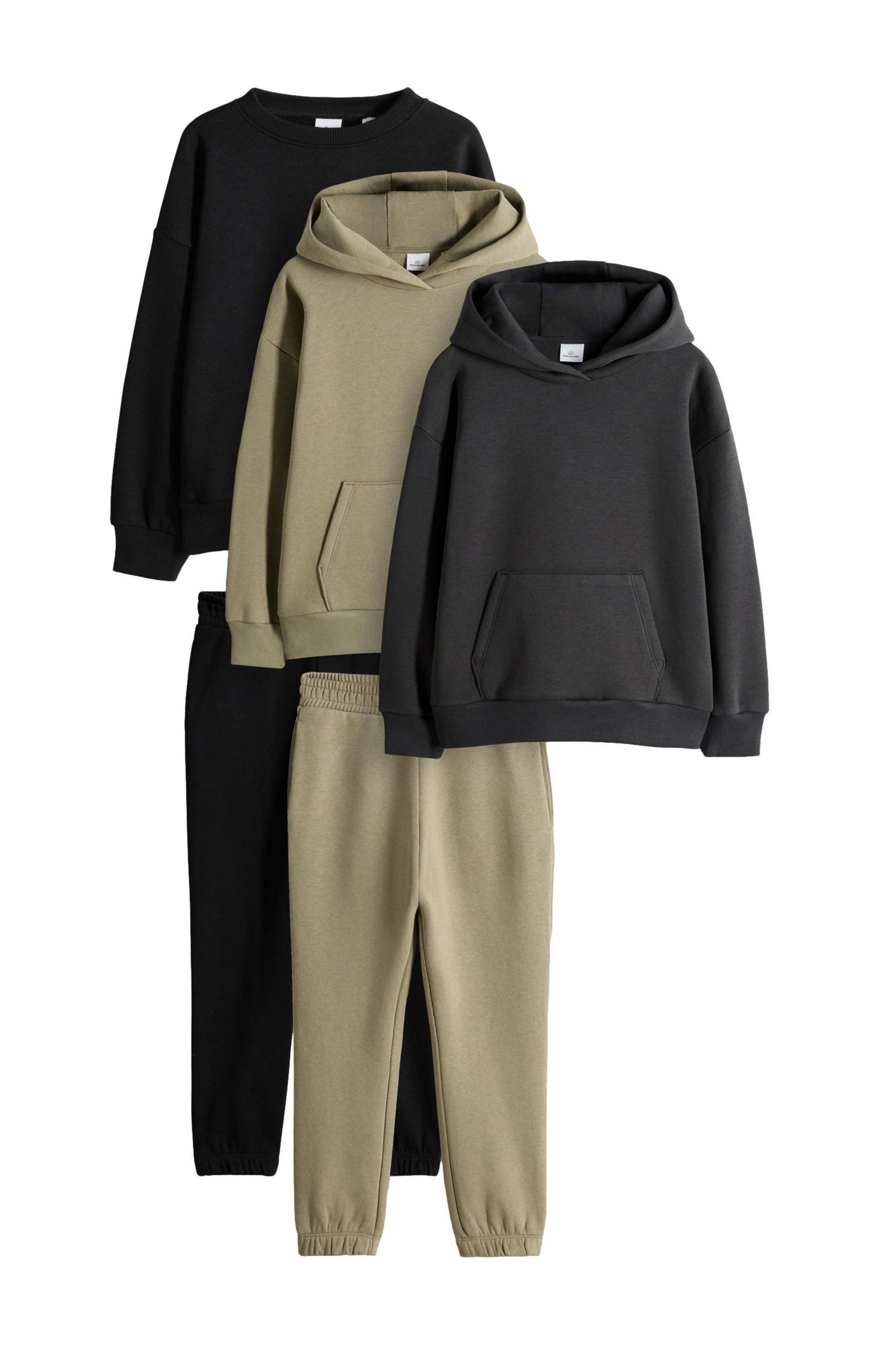 The Set Sweatanzug The Set Sweatshirt, Hoodie + Jogginghose, 5-teilig (5-tlg)