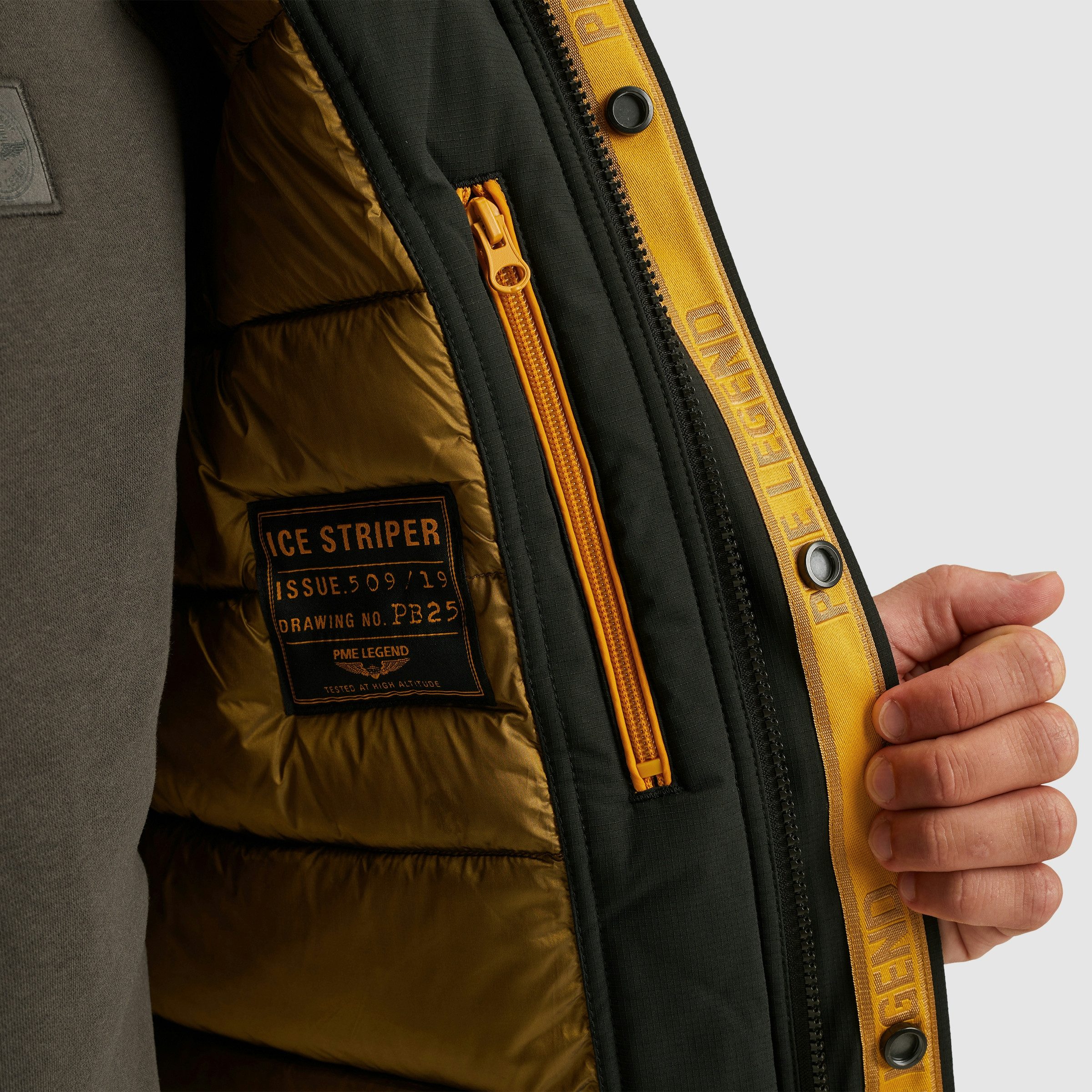 PME LEGEND Winterjacke mit abnehmbarer Kapuze und verdecktem Reißverschluss