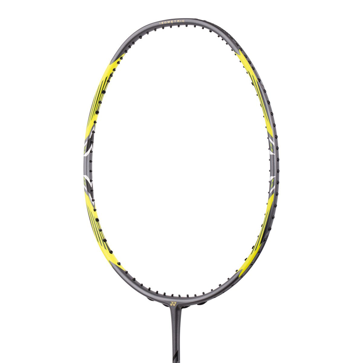 Yonex Badmintonschläger ARC Saber 7 Pro #22 (ausgewogen, mittel, Made in Japan) grau/gelb, Gewichtsklasse: 4U/G5