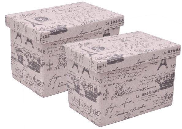 Aufbewahrungsbox mit Deckel, rechteckig, 2er Set Aufbewahrungsbox mit Deckel, rechteckig, 2er Set