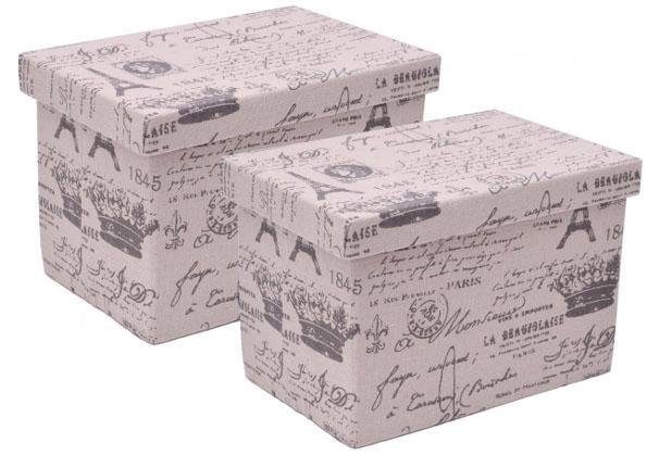 Franz Müller Flechtwaren Aufbewahrungsbox (Set, 2 Stück), Motivdruck, mit  Deckel, je Gr. 30 x 20 cm online kaufen | OTTO