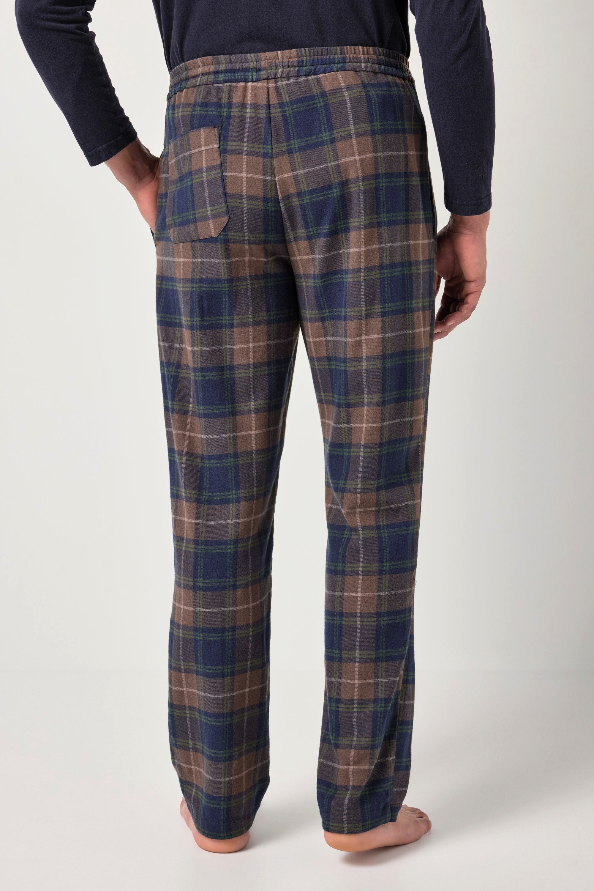 JP1880 Schlafanzug Schlafanzughose Homewear Flanell kariert
