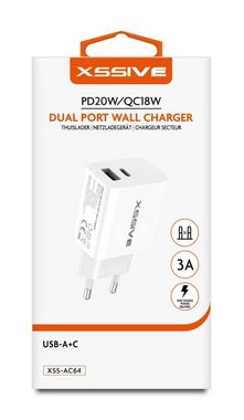 COFI 1453 PD 20W / QC 18W Fast Charge 3.0 PPS Typ-C USB Anschluss 3A weiß Smartphone-Ladegerät