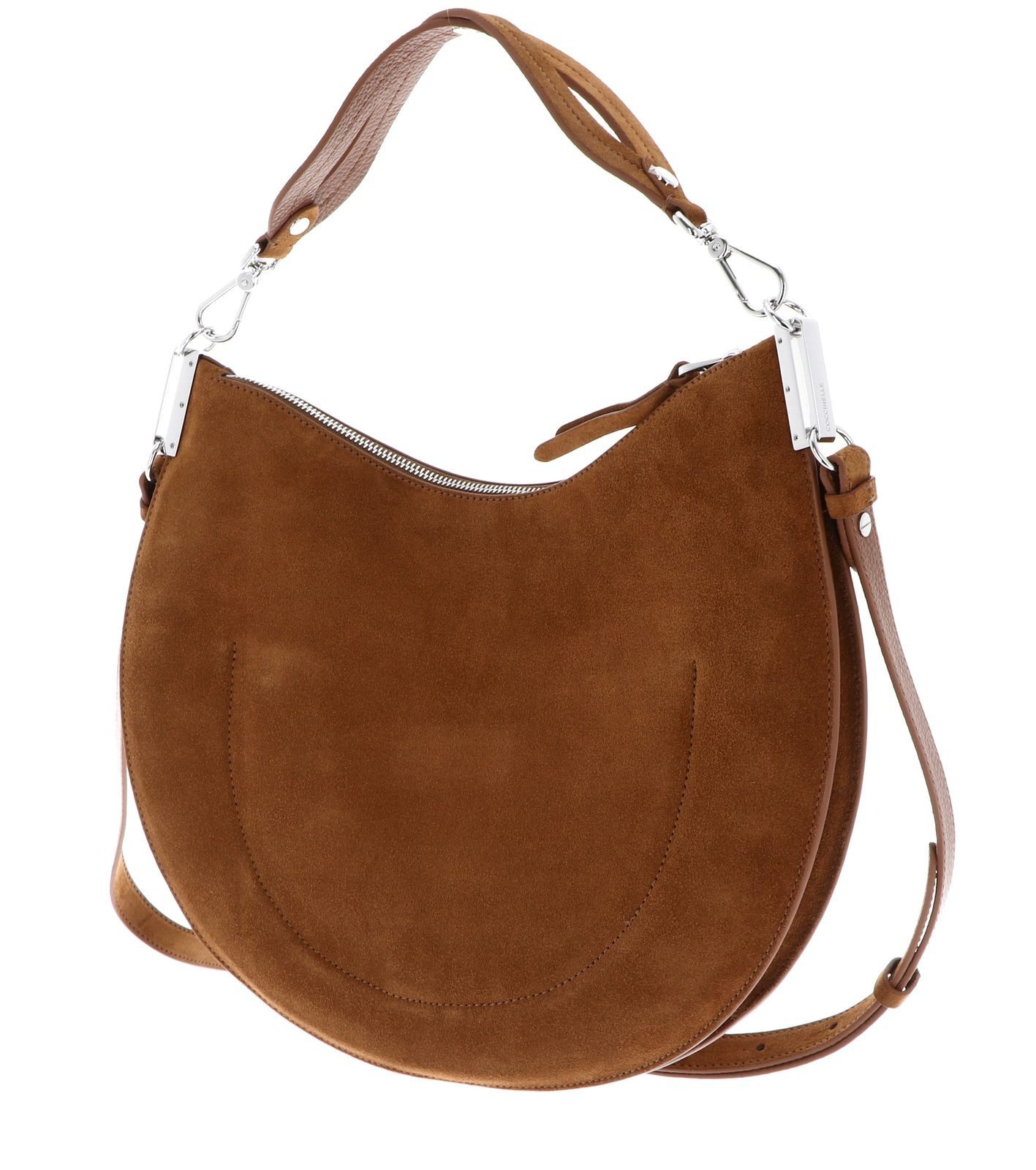 COCCINELLE Schultertasche Handbag Suede Leather, aus echtem Rindsleder