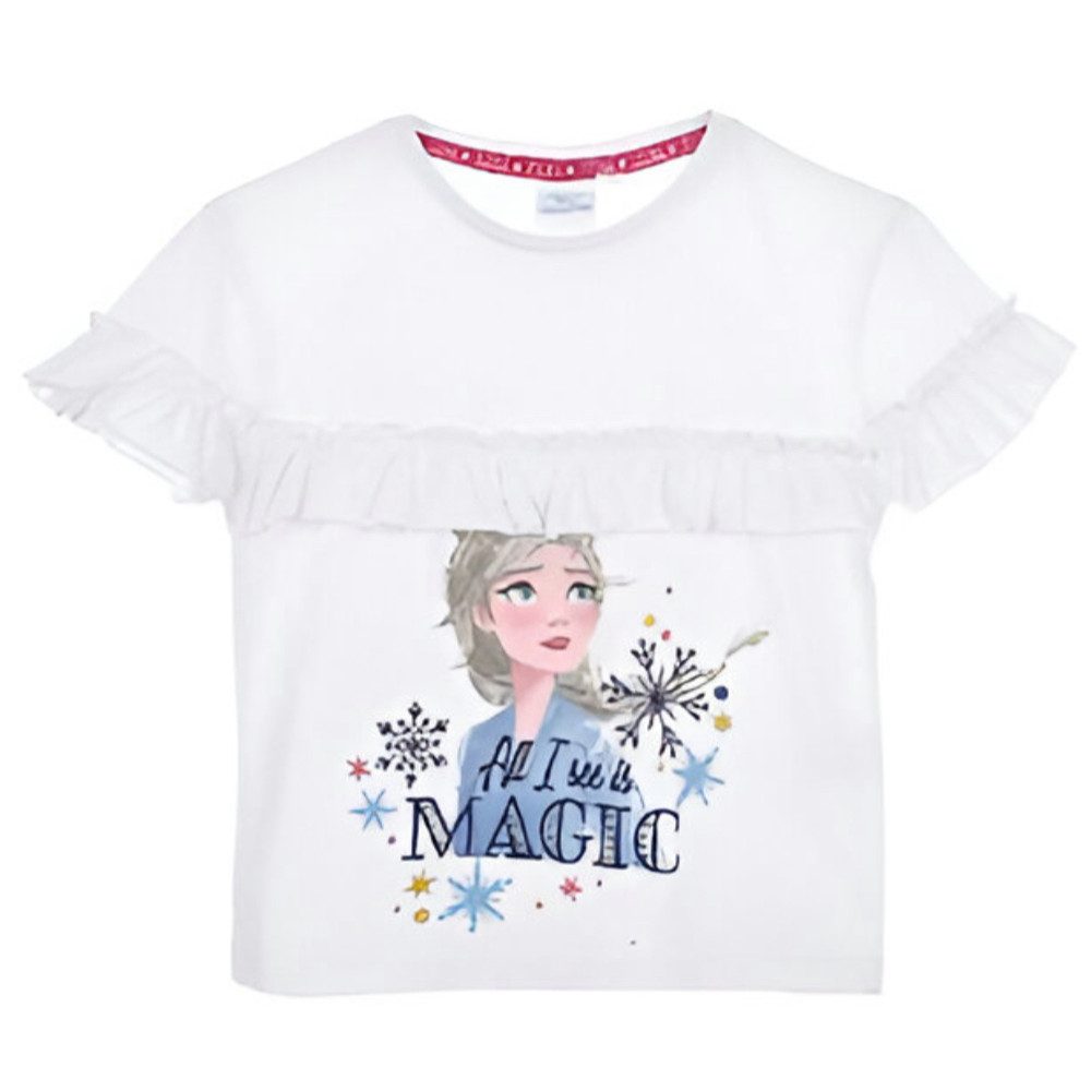Print-Shirt Disney Die Eiskönigin Elsa Kinder Mädchen kurzarm T-Shirt