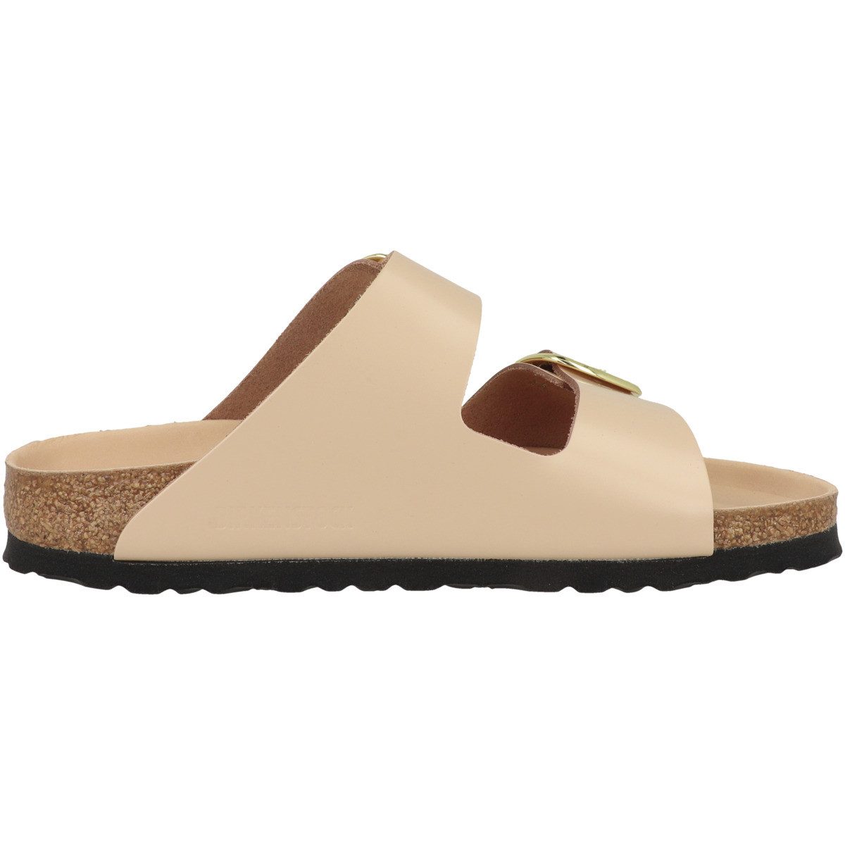 Birkenstock Arizona Big Buckle Naturleder Lack schmal Damen Pantolette Sandaletten, Sommerschuhe, Badeschuhe, Riemchen, Schlappen