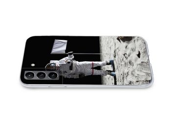 MuchoWow Handyhülle Mond - Weltraum - Astronaut, Phone Case, Handyhülle Samsung Galaxy S21 Plus, Silikon, Schutzhülle