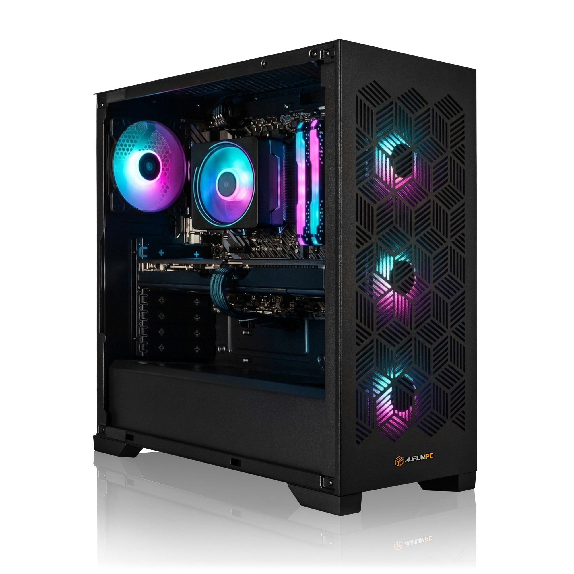 AurumPC R7 7800X3D+RX9070XT+32GB DDR5 RAM Gaming-PC (AMD Ryzen 7 7800X3D, Radeon RX 9070 XT, 32 GB RAM, 1000 GB SSD, Luftkühlung, OHNE Betriebssystem) – Bild 5 von 5